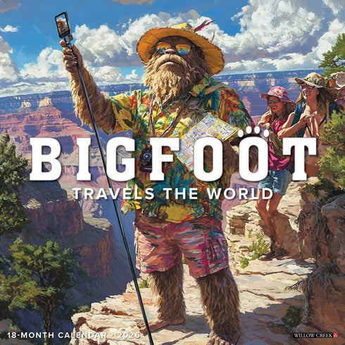 2026 BIGFOOT TRAVELS THE WORLD WALL CALENDAR